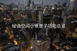 秘语空间小徐崽子功能总览