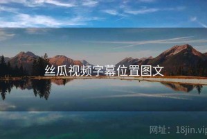 丝瓜视频字幕位置图文