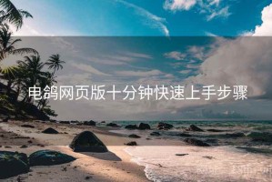 电鸽网页版十分钟快速上手步骤