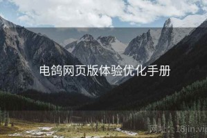 电鸽网页版体验优化手册