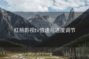 红桃影视tv倍速与进度调节