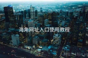 海角网址入口使用教程
