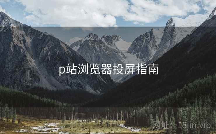 p站浏览器投屏指南