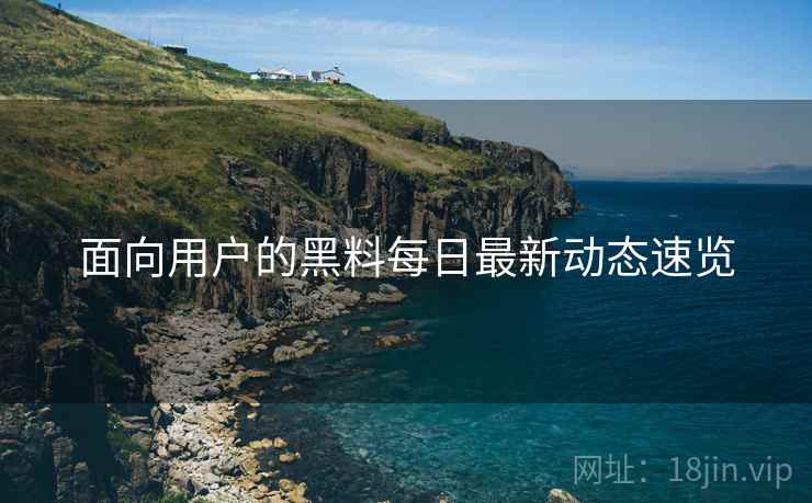 面向用户的黑料每日最新动态速览