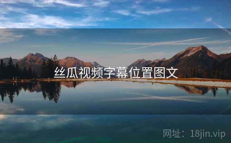 丝瓜视频字幕位置图文
