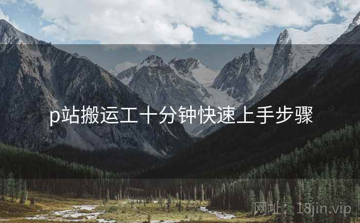 p站搬运工十分钟快速上手步骤
