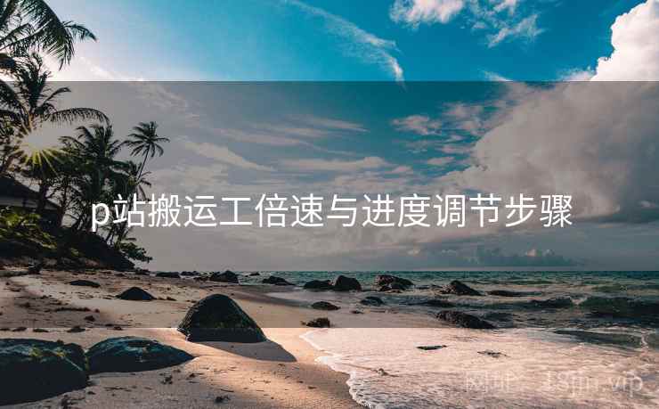 p站搬运工倍速与进度调节步骤