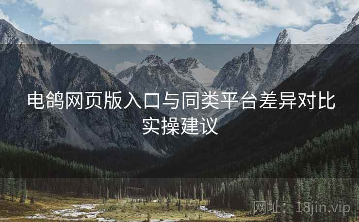 电鸽网页版入口与同类平台差异对比实操建议