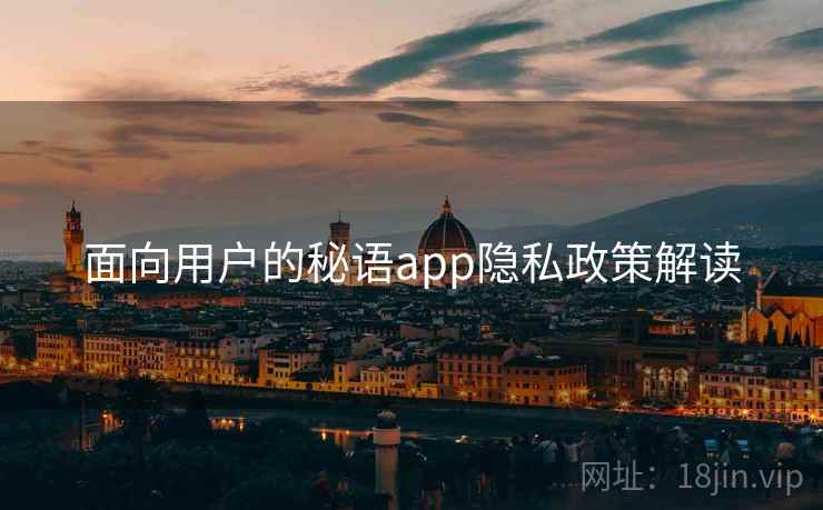 面向用户的秘语app隐私政策解读