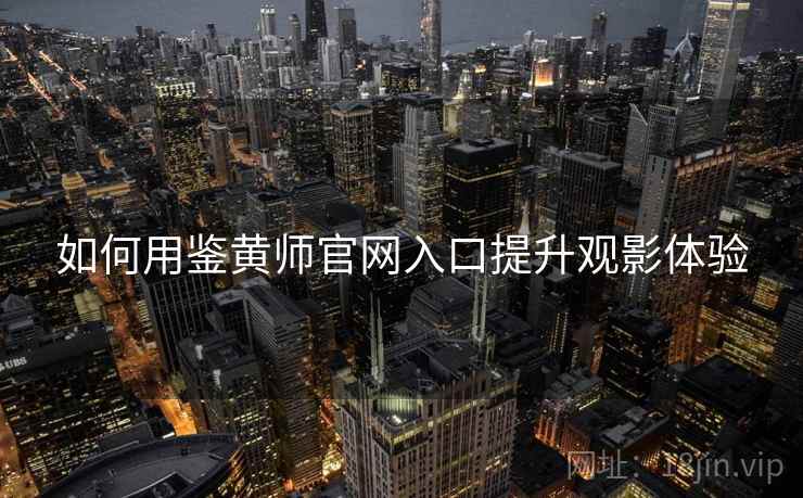 如何用鉴黄师官网入口提升观影体验